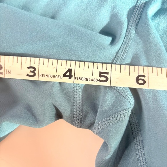IAB MFG I Am Becoming Women Teal Athletic Compression Shorts Size 8 Medium Gym - Picture 6 of 7